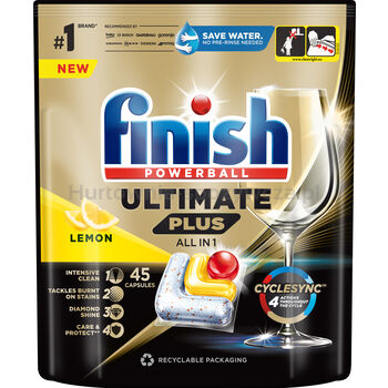 Finish Kapsułki Do Zmywarki Ultimate Plus 45 Lemon