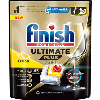 Finish Kapsułki Do Zmywarki Ultimate Plus 45 Lemon