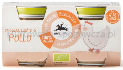 Mięso Kurczaka Bezglutenowe Od 4 Miesiąca Bio (2 X 80 G) 160 G - Alce Nero [BIO]