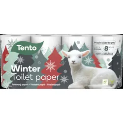 Tento Winter Decor Papier Toaletowy 3 warstwowy 8 rolek
