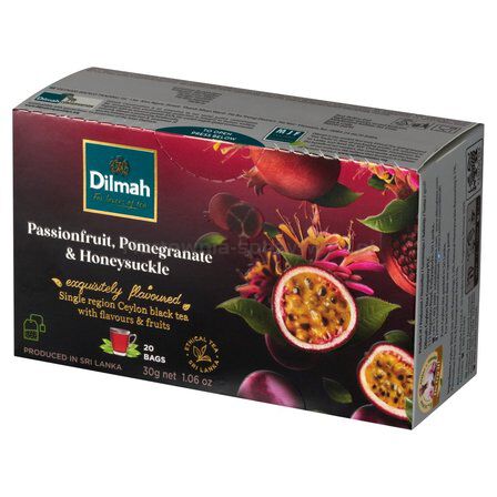 Dilmah Herbata Passion Fruit Pomegranate  Honeysuckle Flavoured Black  20X1,5 G
