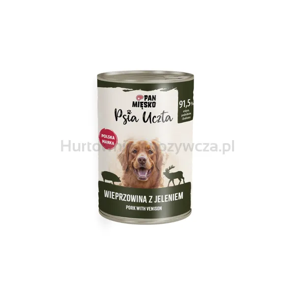 Pan Mięsko Psia Uczta Wieprzowina Z Jeleniem 400 G