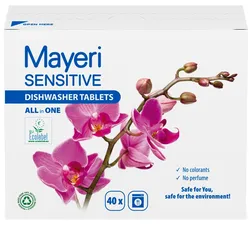 Tabletki do zmywarki sensitive all-in-one 40szt