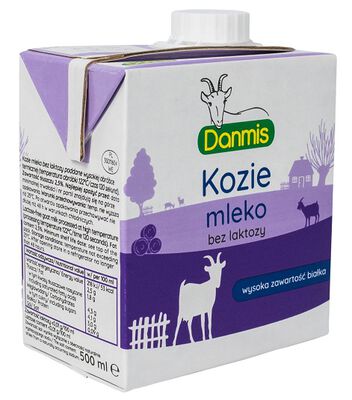 Danmis Kozie Mleko Bez Laktozy Uht (2,5 % Tłuszczu) 500 Ml [BIO]