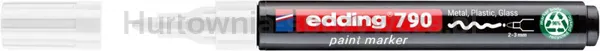 Marker olejowy e-790 EDDING, PCR, biały