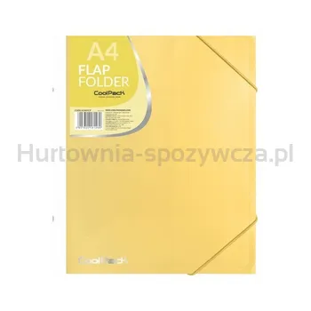 Coolpack Teczka na gumkę A4 pastelowa żółta