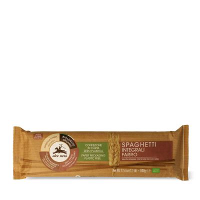 Makaron (Z Płaskurki Razowy) Spaghetti Bio 500 G - Alce Nero [BIO]