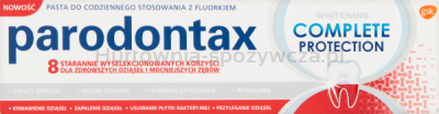 Parodontax Complete Protection Whitening Pasta Do Zębów Wybielająca Na Krwawiące Dziąsła 75 Ml