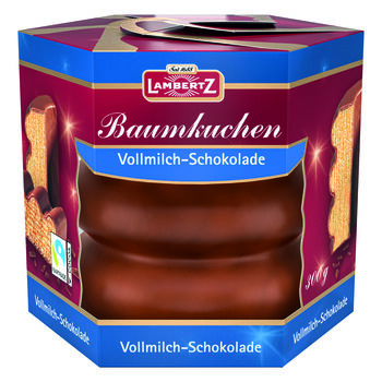 Lambertz "Baumkuchen" Sękacz w czekoladzie mlecznej 300g