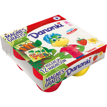 Danone Danonki Mega Truskawka - Wanilia 4X90G