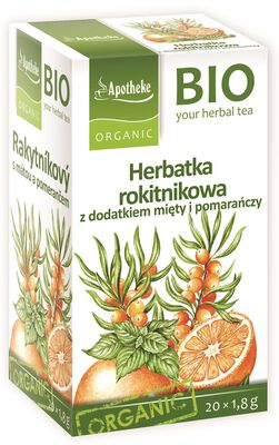 Apotheke Herbatka Rokitnikowa Z Miętą I Pomarańczą Bio (20 X 1,8 G) 36 G [BIO]