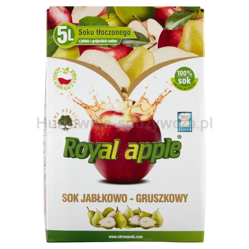 Royal Apple Sok Jabłko-Gruszka 5L
