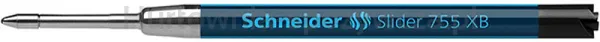 Schneider Wkład Slider 755 do długopisu XB, format G2, czarny 