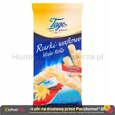 Tago Rurka waflowa z kremem waniliowym 150g
