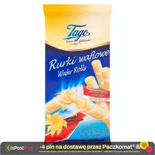 Tago Rurka waflowa z kremem waniliowym 150g