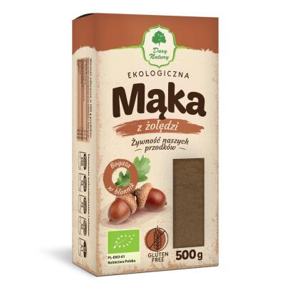 Mąka Z Żołędzi Bezglutenowa Bio 500 G - Dary Natury [BIO]