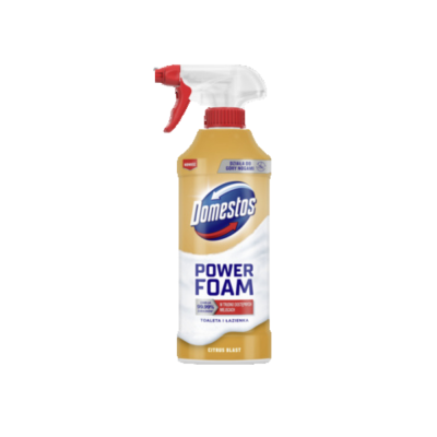 Domestos Power Foam Czyszcząca Piana Toaleta i Łazienka Citrus Blast 435ml