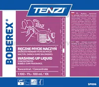 Płyn do mycia naczyń TENZI, zapach gumy balonowej, Boberex, 5l - 2