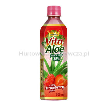 VITA ALOE Napój z aloesem 38% 0,5l Truskawka