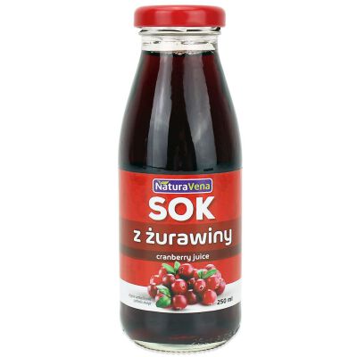 Sok Z Żurawiny 100 % 250 Ml - Naturavena [BIO]