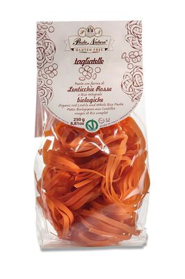 Pasta Natura Makaron (Z Soczewicy Czerwonej I Brązowego Ryżu) Tagliatelle Bezglutenowy Bio 250 G [BIO]