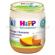 Hipp Mango I Banany Z Jogurtem Bio, Po 6. M-Cu, 160 G