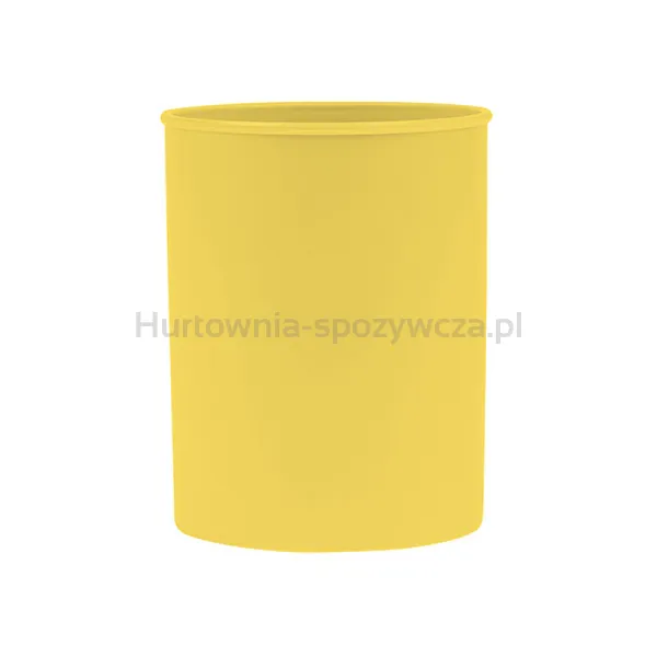 Pojemnik na długopisy DONAU LIFE, pastel, 95x75mm, okrągły, żółty