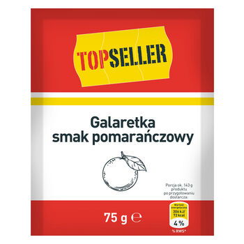 TOPSELLER Galaretka smak pomarańczowy 75g