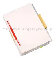 Office Products Klipsy archiwizacyjne D-Clip, grubość pliku max. 8cm, czerwony  - 2