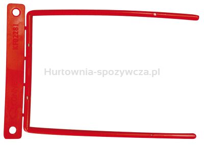 Office Products Klipsy archiwizacyjne D-Clip, grubość pliku max. 8cm, czerwony [BIURO]