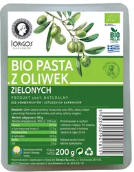 Pasta z oliwek zielonych BIO 200g