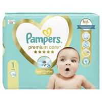 Pampers Premium Care Pieluszki Rozmiar 1, 2-5 Kg, 72 Szt.