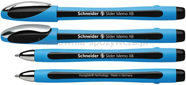 Schneider Długopis Slider Memo, Xb, Czarny 