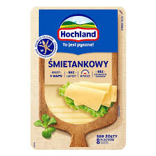 Hochland Ser żółty śmietankowy w plastrach 135 g