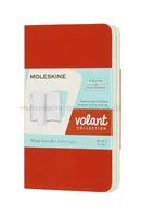 Zestaw 2 zeszytów MOLESKINE Volant, XS, 6,5x10,5cm, w linie, 56 stron, coral orange/aquamarine - 4