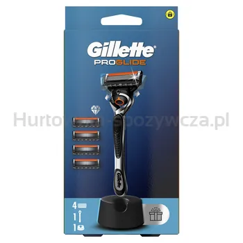 Gillette ProGlide Maszynka do golenia dla mężczyzn ze stojakiem, 4 ostrza wymienne