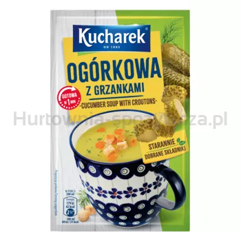 Kucharek Zupa jednoporcjowa ogórkowa z grzankami 13g
