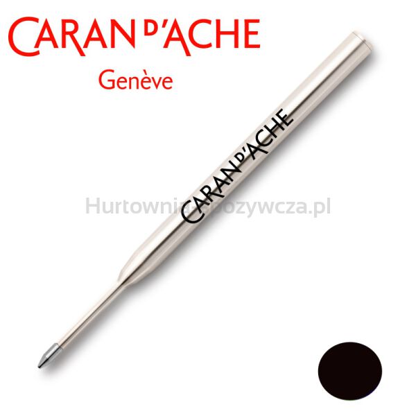 Wkład Caran D'Ache Goliath, do długopisu 849, M, czarny  - 3