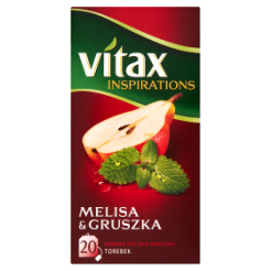 Herbata Vitax Inspiracje Melisa&AmpGruszka 20 Torebek X 2G