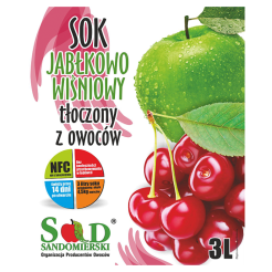 Sok Jabłkowo-Wiśniowy 3L Sad Sandomierski