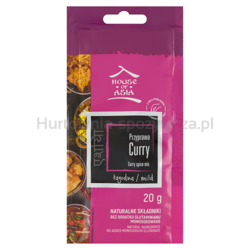 House Of Asia Przyprawa Curry Łagodne 20G