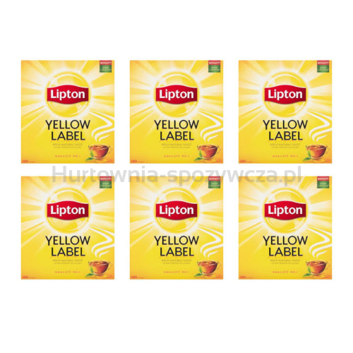 Lipton Herbata Yellow Label 100Tb X 2G  x 6 szt