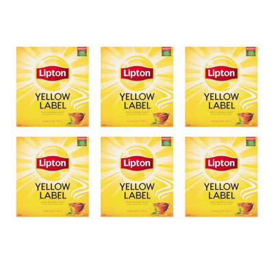 Lipton Herbata Yellow Label 100Tb X 2G  x 6 szt