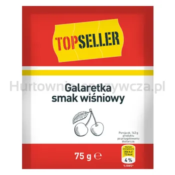 Topseller Galaretka smak wiśniowy 75g