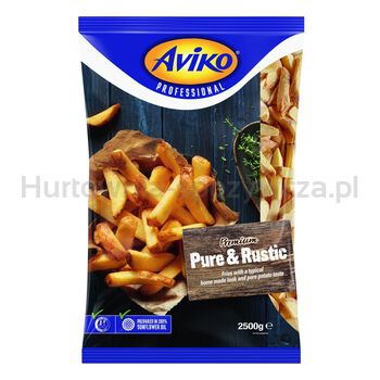 Aviko Chrupiące Frytki Ze Skórką O Domowym Wyglądzie-Super Crunch Pure  Rustic 25Kg