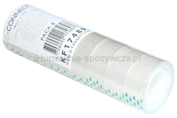 Taśma biurowa Q-CONNECT, 18mm, 10m, 8szt. - 2