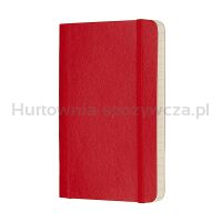 Notes MOLESKINE Classic P (9x14cm), w linie, miękka oprawa, 192 strony, czerwony - 2