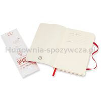 Notes MOLESKINE Classic P (9x14cm), w linie, miękka oprawa, 192 strony, czerwony - 3