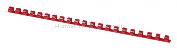 Grzbiety do bindowania OFFICE PRODUCTS, A4, 10mm (65 kartek), 100 szt., czerwone