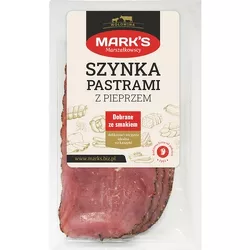 Mark's Szynka pastrami z pieprzem plastry 100 g